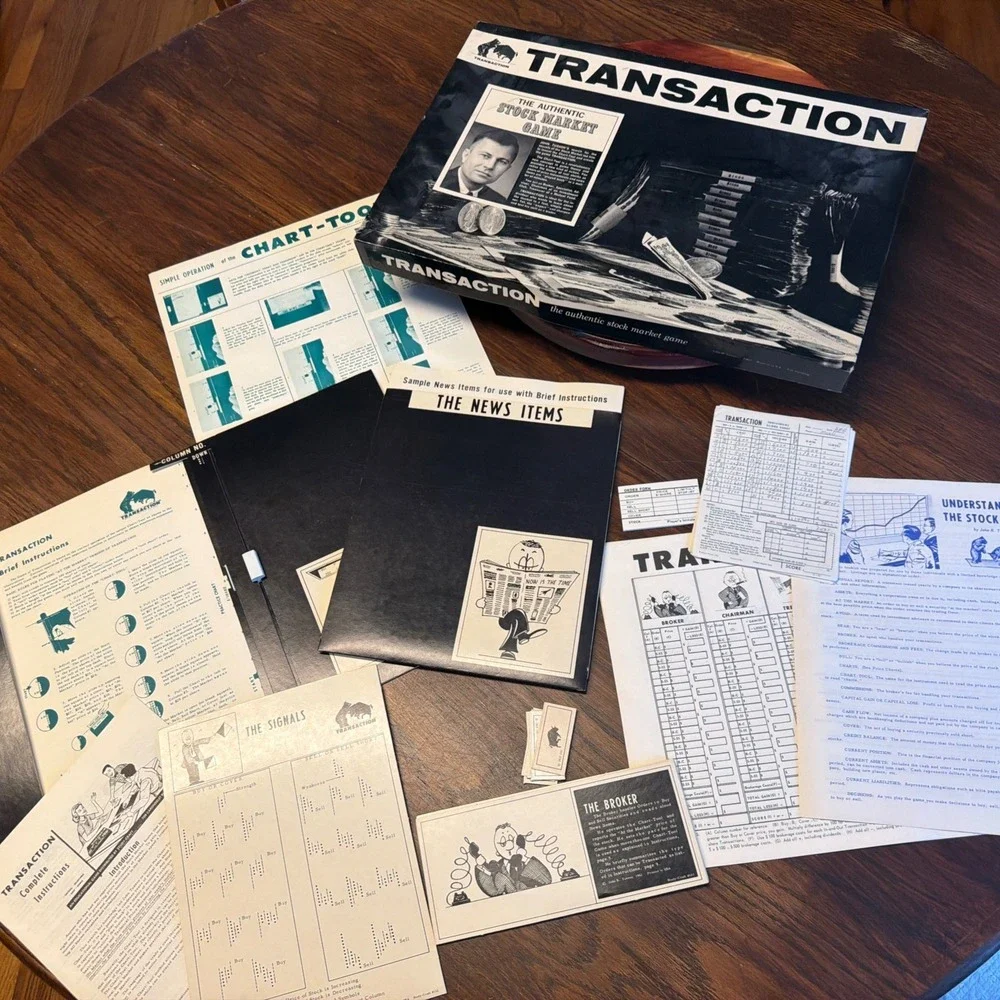 Stock Market Game~TRANSACTION    ‎     John Tusson, 1962~ ORIGINAL